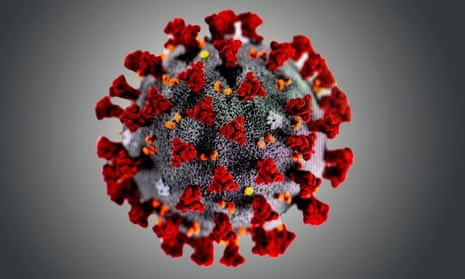A model of a coronavirus Covid-19 particle