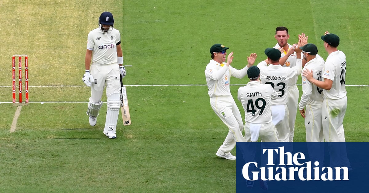 England skittled for just 147 by Australia in dramatic start to Ashes series