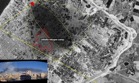 The toxic plume from Khudair warehouse