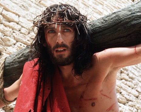 Robert Powell as Jesus of Nazareth in 1977.