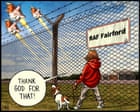 Ben Jennings on US bombers withdrawing from RAF Fairford – cartoon