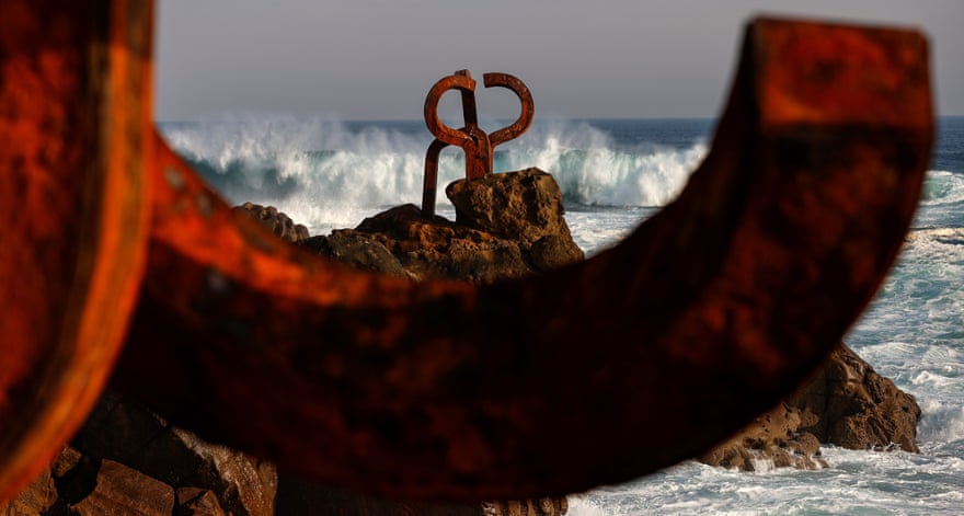 Monumental … Eduardo Chillida’s coastal sculpture Comb of the Wind.