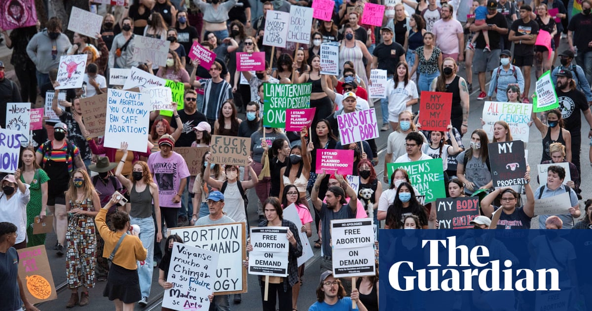 ‘It feels like such a betrayal’: supreme court leak sparks protests across US – video