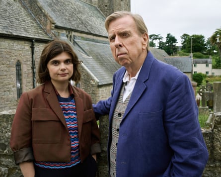 Scene of the crime … Gwyneth Keyworth and Spall in Death Valley.
