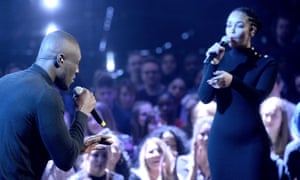 Gong girl: Jorja with Stormzy at the Brits.