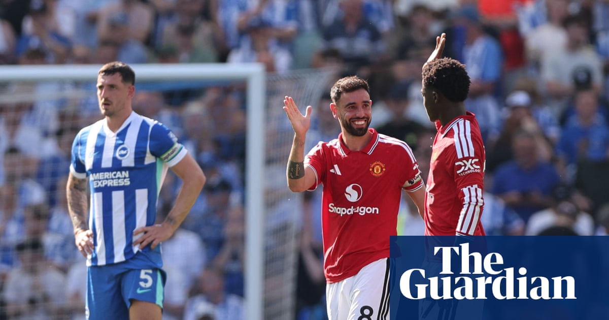 Fernandes sets record as Manchester United win but Brighton still qualify for Europe