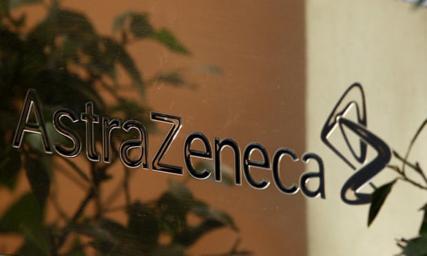 An AstraZeneca sign