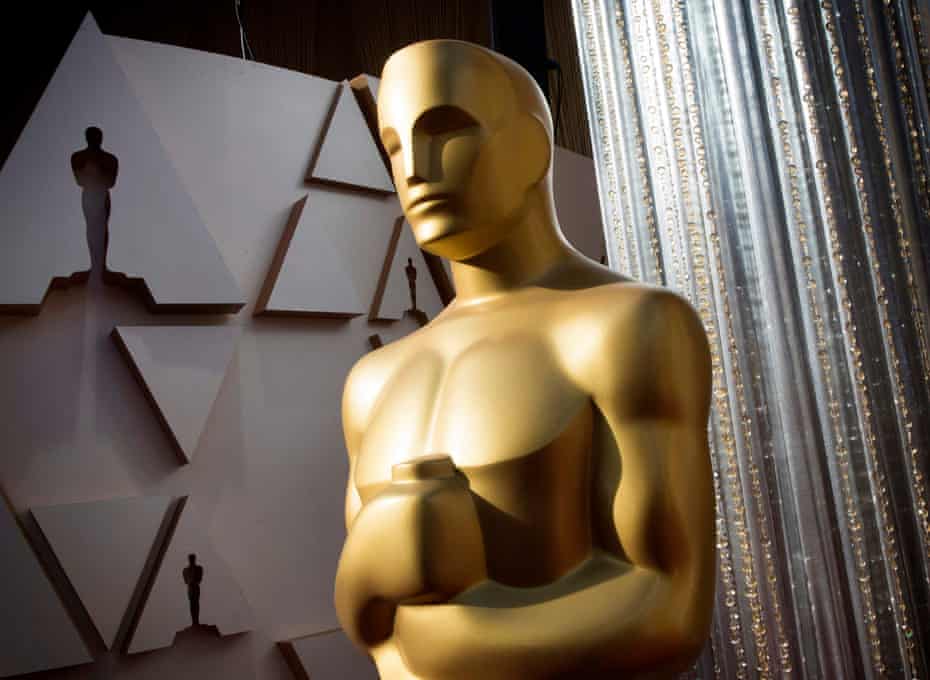 Virtual gold … an Oscars statuette.