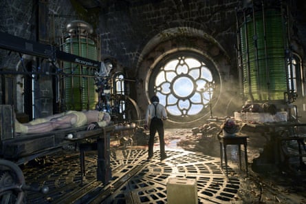Oscar Isaac in Frankenstein.