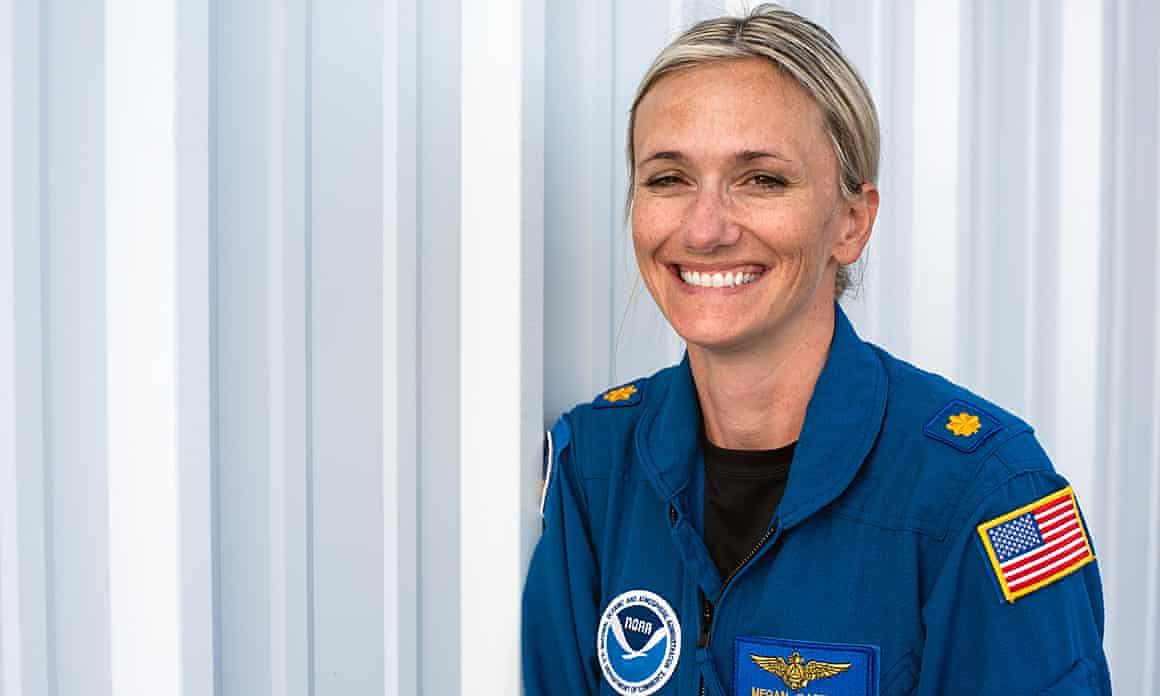 ‘I fly through some of the strongest storms in the Atlantic and Pacific, and even the most violent turbulence is now tolerable,’ says Megan Gaston.