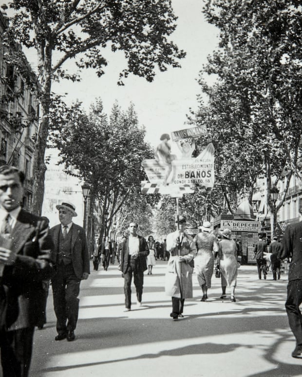 Las Ramblas Barcelona in 1933.