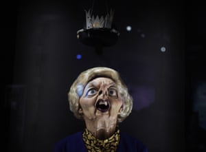 A Margaret Thatcher puppet