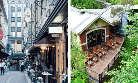 Degraves Lane, Melbourne Laneways; Hepburn Springs’ only historic Bathhouse, has been providing traditional wellness bathing since 1895.
