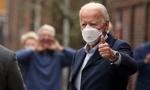 President-elect Joe Biden at the weekend. He will be formally elected by the US electoral college today.