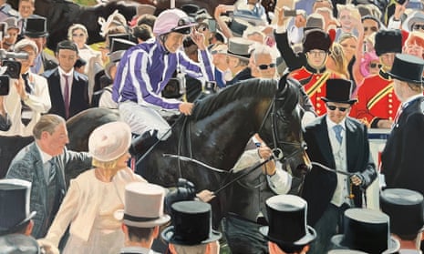 The Winner, by Jessica Hills, a scene focusing on the Ballydoyle/Coolmore empire that has been reproduced many time over the years at Royal Ascot.