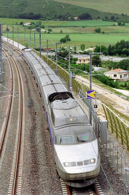 A TGV near Aix-en-Provence, France, in 2001.