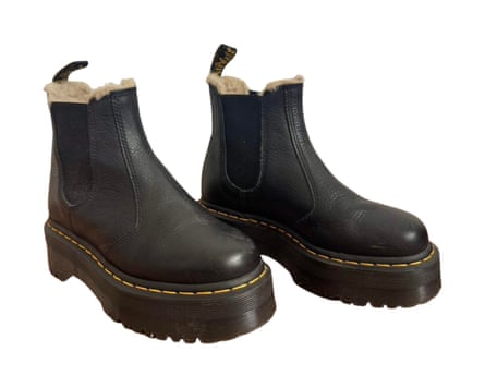 Dr. Martens Women’s Black Boots via Depop