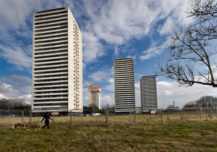 Four tower blocks