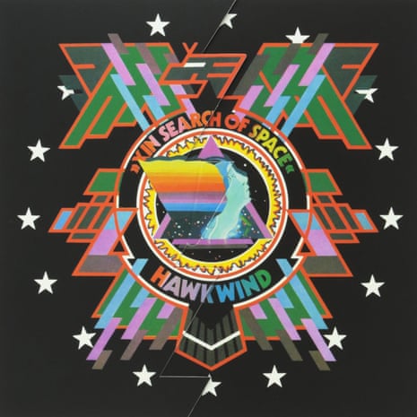 The album sleeve for Hawkwind’s In Search of Space, designed by Barney Bubbles.