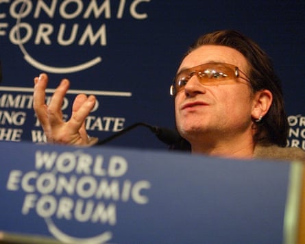 Bono at Davos in 2005