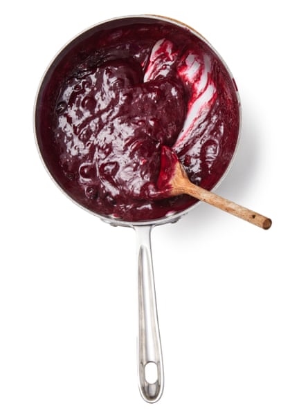 In a small bowl, whisk some of the berry juices into the arrowroot to make a loose paste, then stir this back into the pan until well combined and thickened – do not be alarmed that it sets so quickly.