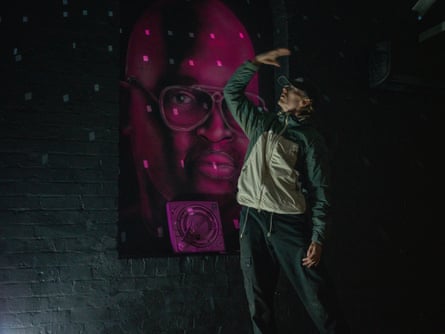 Dancer Orson in House of Wingz doing some moves.