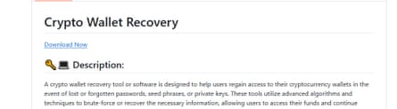 Searching online for help to recover a lengthy access code can come up with a malicious tool out to harvest your financial details.