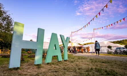 Hay festival in Wales.