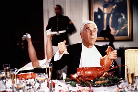 Leslie Nielsen in Naked Gun 2 1/2: The Smell of Fear.