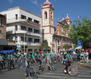 Cyclists.
