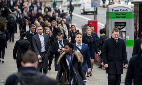  The number of people in work was still up by 279,000 on a year ago, the ONS said.