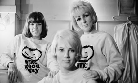 Girl group the Rag Dolls in 1964 wearing T-shirts with smiley faces.