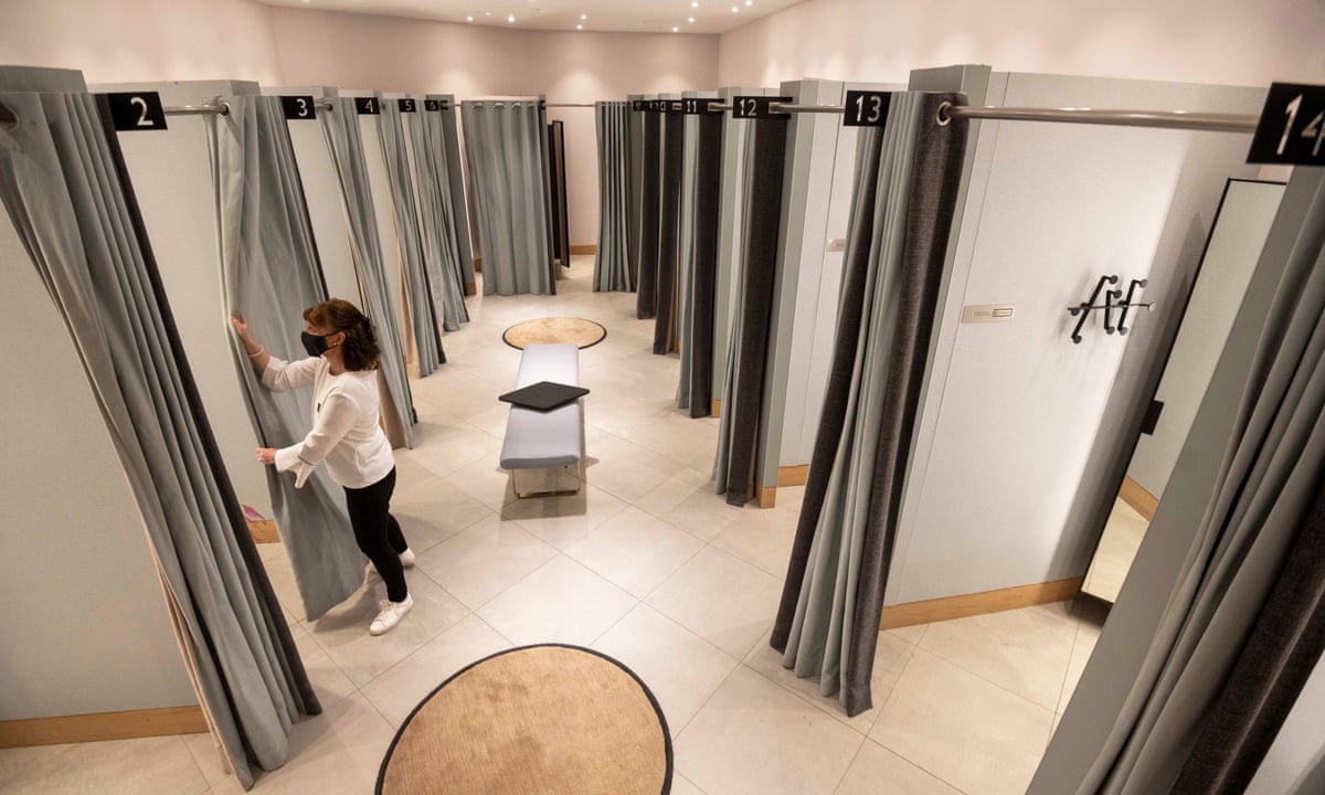 Some fitting rooms to stay shut as fashion chains prepare to reopen in  England | Retail industry | The Guardian