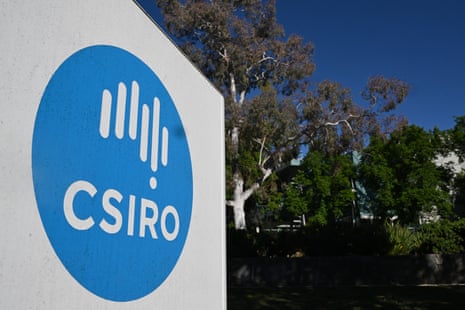 A blue sign for CSIRO