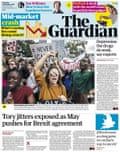 Guardian front page, Thursday 22 February 2018