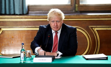 Boris Johnson chairing a cabinet meeting this week
