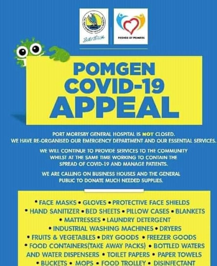 The Port Moresby hospital appeal.