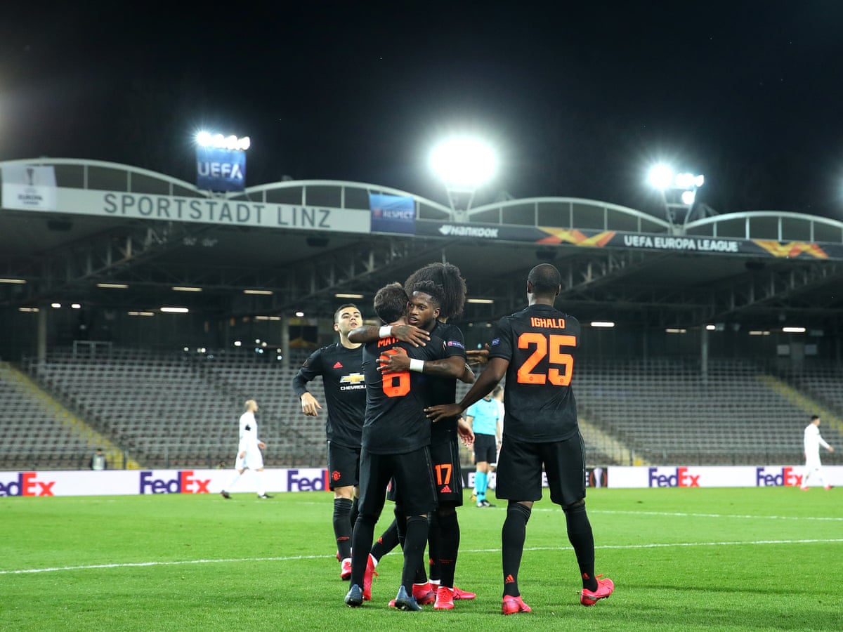 Manchester United Thrash Lask In Front Of Empty Stands In Europa League Football The Guardian