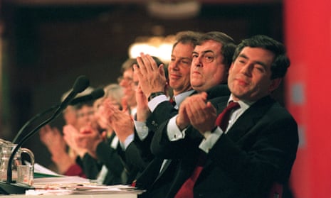 Tony Blair and Gordon Brown among senior Labour figures at the party conference in 1998