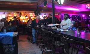 Super Bowl Sunday at the Chop Shop Pub, where local bikers praised Donald Trump’s outsider credentials: ‘He’s not a career politician.’