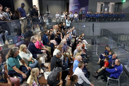 A room full of people.
