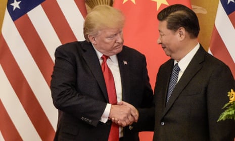 Donald Trump and Xi Jinping on Thursday.