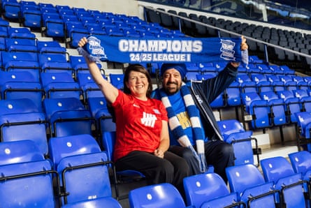 Caroline and Micky in the stands