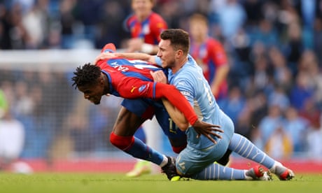 Guardiola refuses to blame Laporte red for Manchester City’s defeat to Palace