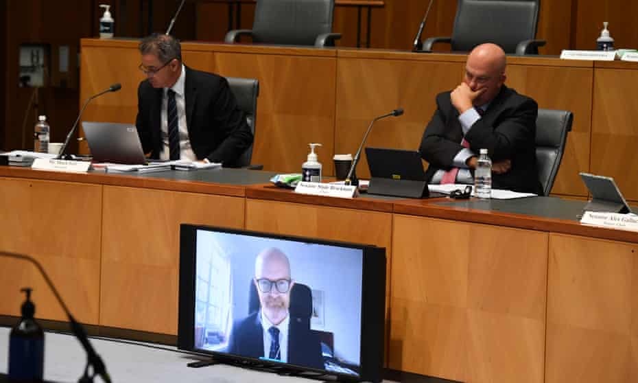Facebook vice-president of public policy for Asia-Pacific, Simon Milner appears before Senate inquiry into News Media and Digital Platforms