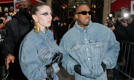 Ye, formerly Kanye West, steps out at Paris fashion week last month.