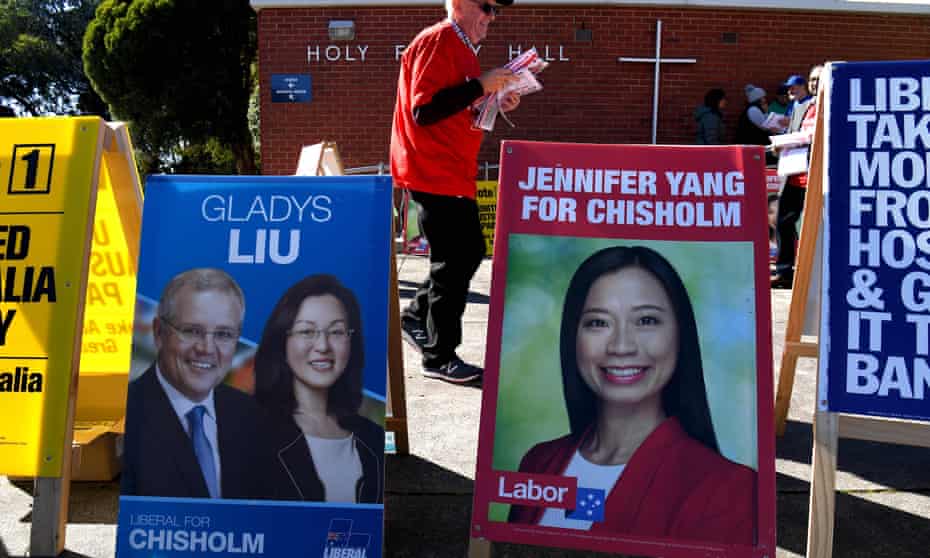 Posters for Gladys Liu and Jennifer Yang in the electorate of Chisholm