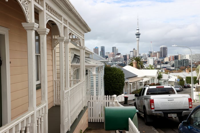 The skyline of Auckland in New Zealand, where inflation has hit 7.3% as housing, food and transport costs surge.