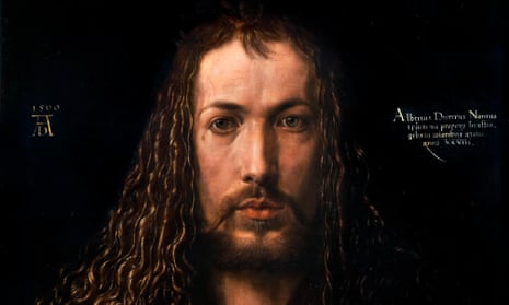 Detail of a self-portrait of Albrecht Dürer
