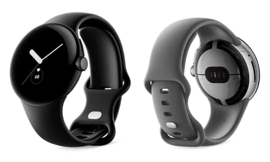 Front and back of Google Pixel Watch
